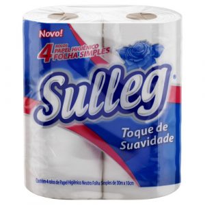 Papel Higiênico Sulleg Folha Simples 4x30m