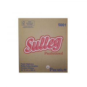 Papel Higiênico Rolão Sulleg Folha Simples 8x300m