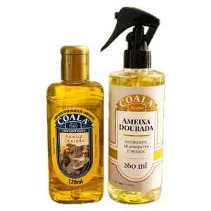 Kit Aromatizante Coala Ameixa Dourada (Concentrado + Spray)