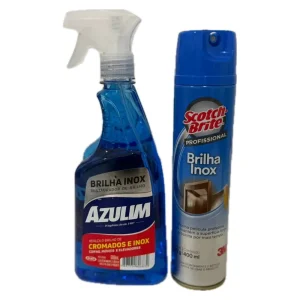 Restaurador de Brilho Inox — Azulim e Scotch-Brite