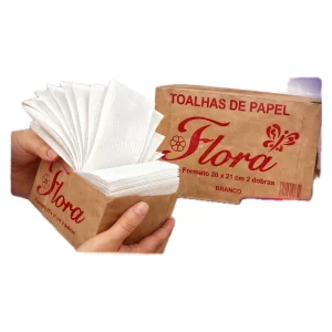 Papel Toalha Interfolhas Flora Branco