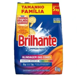 Sabão em Pó Brilhante Limpeza Total 4kg