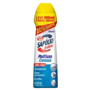 Saponáceo Cremoso Sapólio Radium Multiuso Clássico 450ml